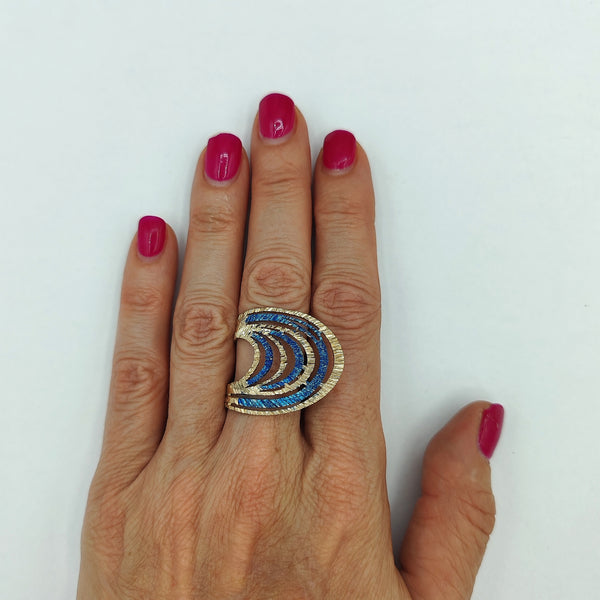 Tina Kotsoni - Anello Ventaglio in ottone - Gioielleria Mariatti Torino