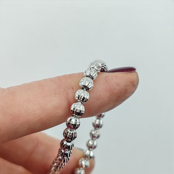 Desmos - Bracciale in argento diamantato - Gioielleria Mariatti Torino