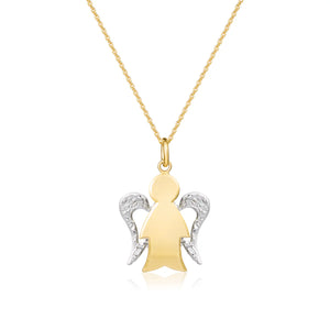 Collana Angeli oro bicolore