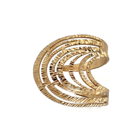 Tina Kotsoni - anello ventaglio ottone - Gioielleria Mariatti Torino