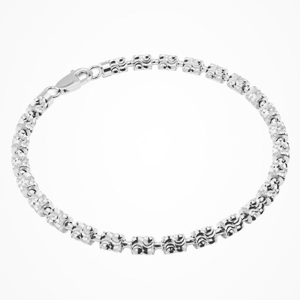Desmos - Bracciale in argento diamantato - Gioielleria Mariatti Torino