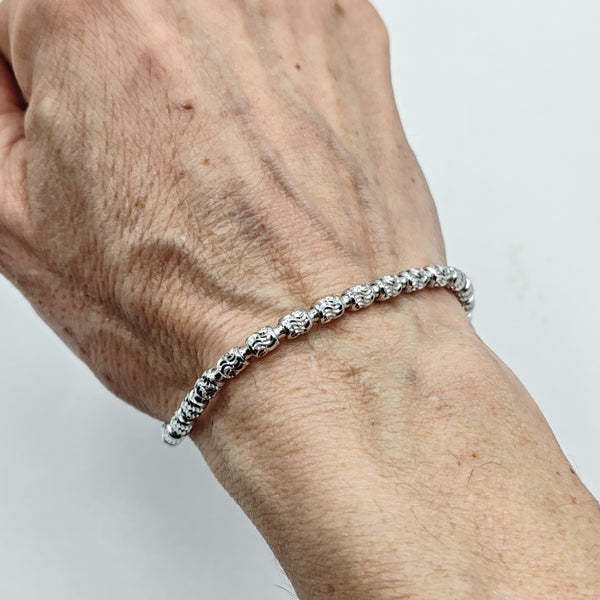 Desmos - Bracciale in argento diamantato - Gioielleria Mariatti Torino