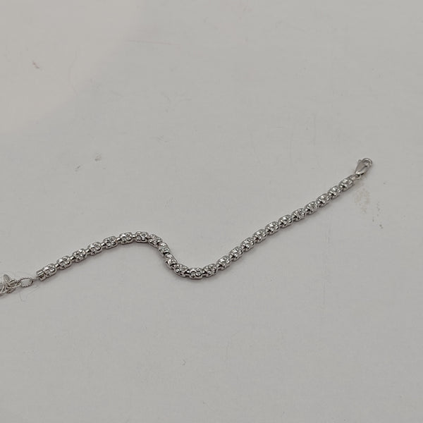 Desmos - Bracciale in argento diamantato - Gioielleria Mariatti Torino