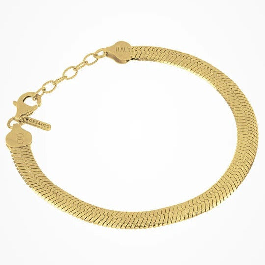 Desmos - Bracciale snake in argento placcato oro - Gioielleria Mariatti Torino