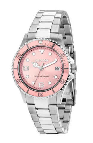 Sector - Orologio 230 35 mm con quadrante e ghiera rosa - Gioielleria Mariatti Torino