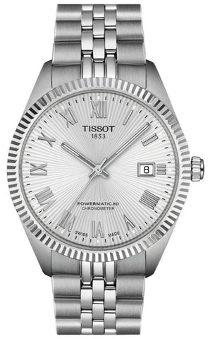 Tissot - Orologio Ballade 39 mm POwermatic 80 COSC con quadrante argento - Gioielleria Mariatti Torino