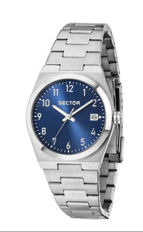 Sector - Orologio C300 con cassa 34 mm e bracciale in acciaio e quadrante blu - Gioielleria Mariatti 