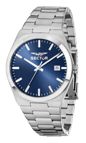 Sector - Orologio C300 con cassa e bracciale in acciaio e quadrante blu - Gioielleria Mariatti 