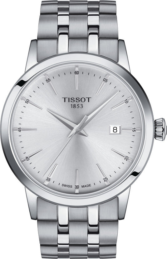 Tissot - Orologio Classic Dream con quadrante silver e bracciale acciaio - Gioielleria Mariatti Torino