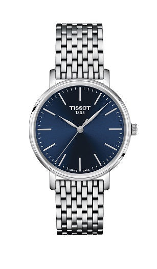 Tissot - Orologio Everytime 34mm quadrante blu e bracciale acciaio - Gioielleria Mariatti Torino