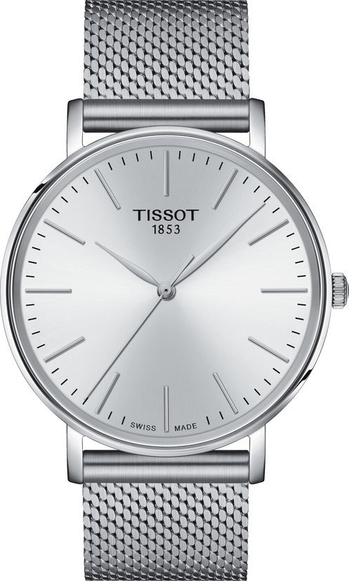 Tissot - Orologio Everytime 40mm quadrante silver e bracciale acciaio - Gioielleria Mariatti Torino