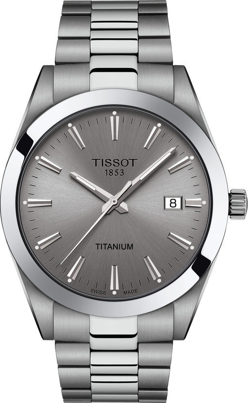 Tissot - Orologio Gentleman Titanium quarzo con quadrante grigio - Gioielleria Mariatti Torino