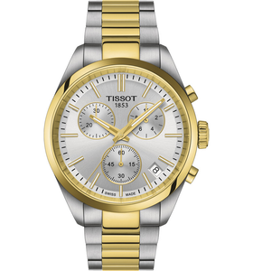 Tissot - Orologio PR100 Chrono classic bicolore 40 mm - Gioielleria Mariatti Torino