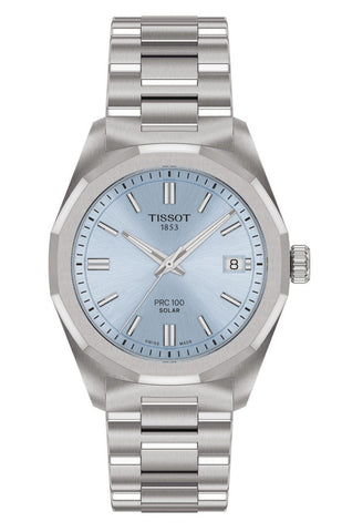 Tissot - Orologio PRC 100 Solar 34 mm con cassa e bracciale in acciaio - Gioielleria Mariatti Torino