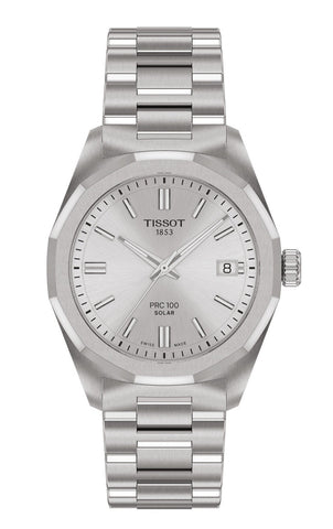 Tissot - Orologio PRC 100 Solar 34 mm con cassa e bracciale in acciaio - Gioielleria Mariatti Torino