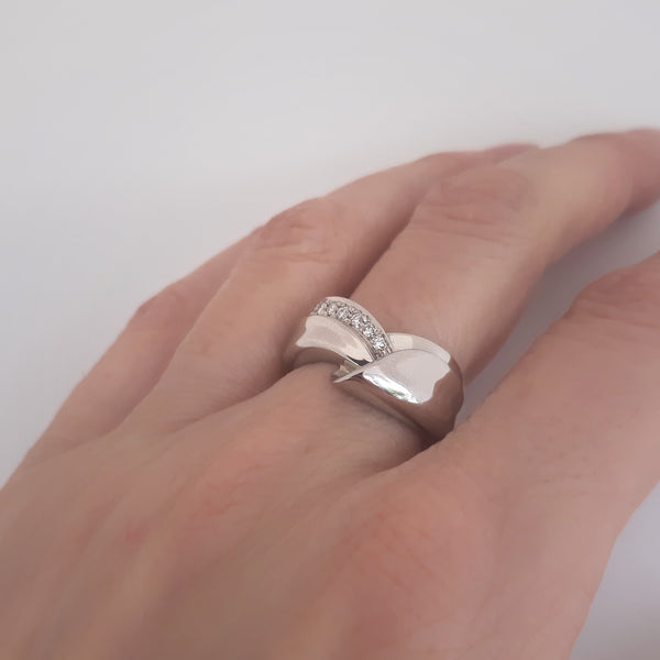 Anello platino e diamanti - Gioielleria Mariatti Torino
