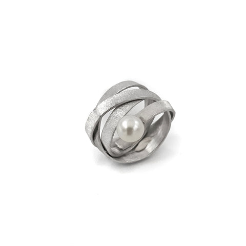 Anello Nido 4 in argento e perle Laura Contri - Gioielleria Mariatt Torino
