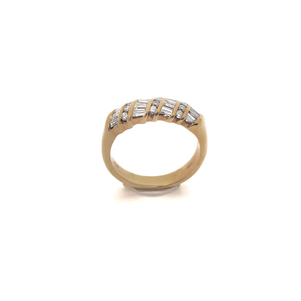 anello nastro diamanti - gioielleria Mariatti torino