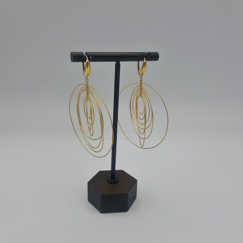 WATEFOER Orecchini pendenti in oro per donna Orecchini pendenti Boho con cerchio disco leggeri oro moneta rotonda cerchi geometrici orecchini pendenti donna gioielli regali (Oro WATEFOER Orecchini pendenti in oro per donna Orecchini pendenti Boho con cerchio disco leggeri oro moneta rotonda cerchi geometrici orecchini pendenti donna gioielli regali (Oro