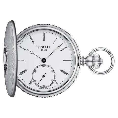 Tissot - Orologio da tasca Savonette Mechanical con quadrante bianco - Gioielleria Mariatti Torino