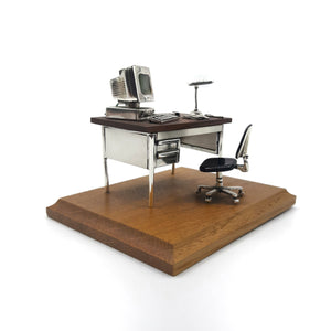 Sacchetti - Scultura di scrivania di ufficio in miniatura - Gioielleria Mariatti Torino