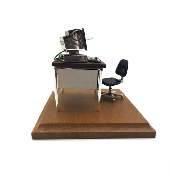 Sacchetti - Scultura scrivania di ufficio in miniatura - Gioielleria Mariatti Torino