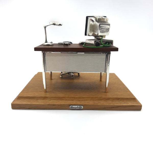 Sacchetti - Scultura scrivania di ufficio in miniatura - Gioielleria Mariatti Torino