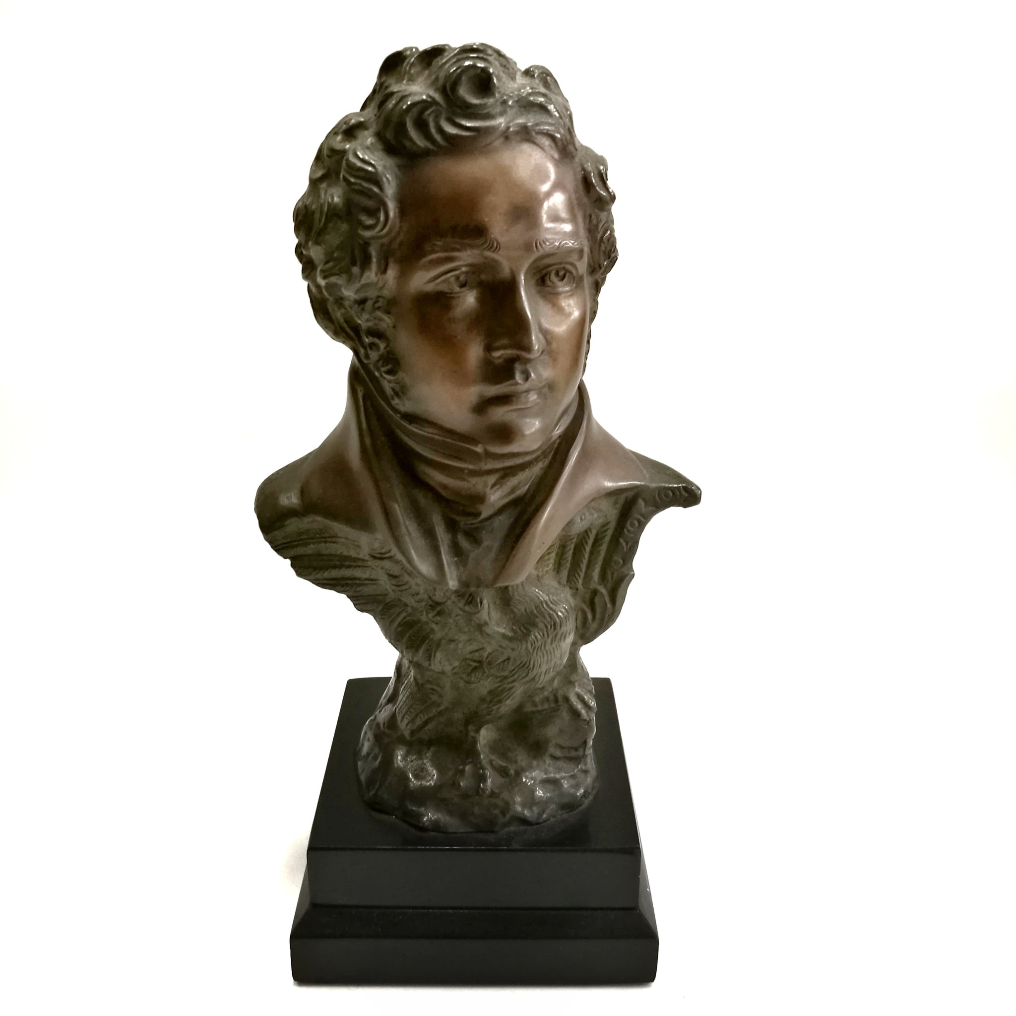 Francesco De Luca - Statua Vincenzo Bellini in bronzo - Gioielleria Mariatti Torino